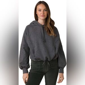 Prana Ziller Wool Blend Hoodie Heather Grey - Small